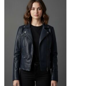 Soft Blue Biker Jacket by NYCo